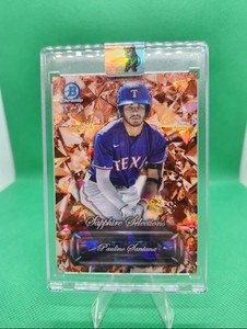 2024 Bowman Chrome Sapphire Paulino Santana Selections Orange Refractor #/25