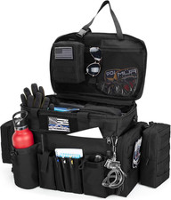 Patrol Bag, Police Duty Bag, Car Front Seat Organizer with 15.6 Tablet and Lapt