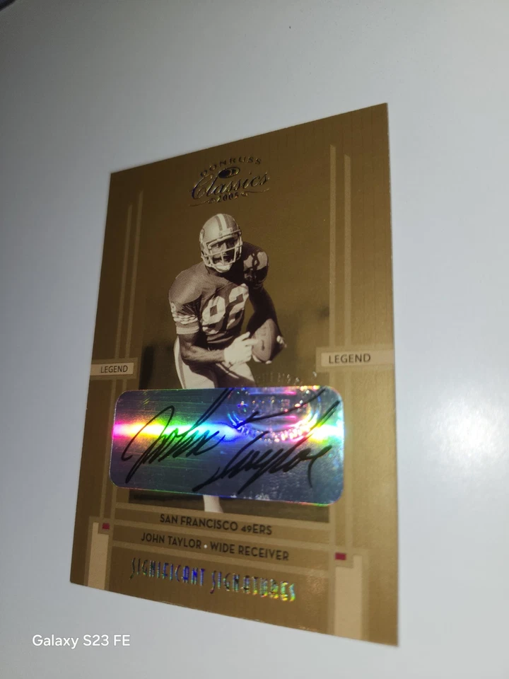 2005 Donruss Classics- John Taylor- Significant Signatures Auto /100 49ers  - Image 3 of 4