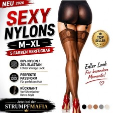 Sexy transparente NahtNylons mit Rücknaht Ha...