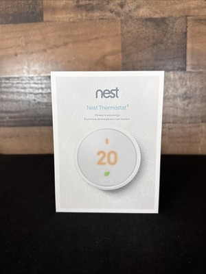 Google NEST Thermostat E -T4000ES- Programmable Thermostat White
