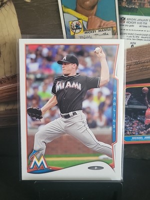 2014 Topps Update Randy Wolf #US-120 Miami Marlins ERROR Missing Name  