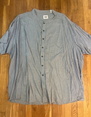 Vintage Short Sleeve SZ 5x White Grade A Jeans Shirt Size Big & tall Button Down