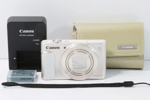 Canon PowerShot SX620 HS Compact Digital Camera White [Top Mint] + Case C348
