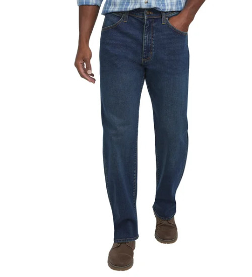 Wrangler men's classic Straight Leg Jean Regular Fit Cotton Dark Blue Size 32x34