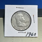 1960 Franklin Half Dollar 50C Philadelphia Business Strike 90% Silver U.S. Coin