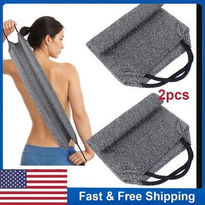 2pcs Bath Towel Shower Back Scrubber Skin Exfoliating Body Brush Washing Cloth