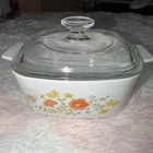 Vintage Corning Ware A 1-1/2 Wildflower 1.5 Qt Casserole Dish W Lid