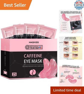 25 Pairs Caffeine-Infused Under Eye Patches - Reduce Dark Circles & Puffiness