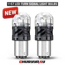 2x For Honda Accord 1998-2015 1157 White Amber Switchback Led Turn Signal Lights