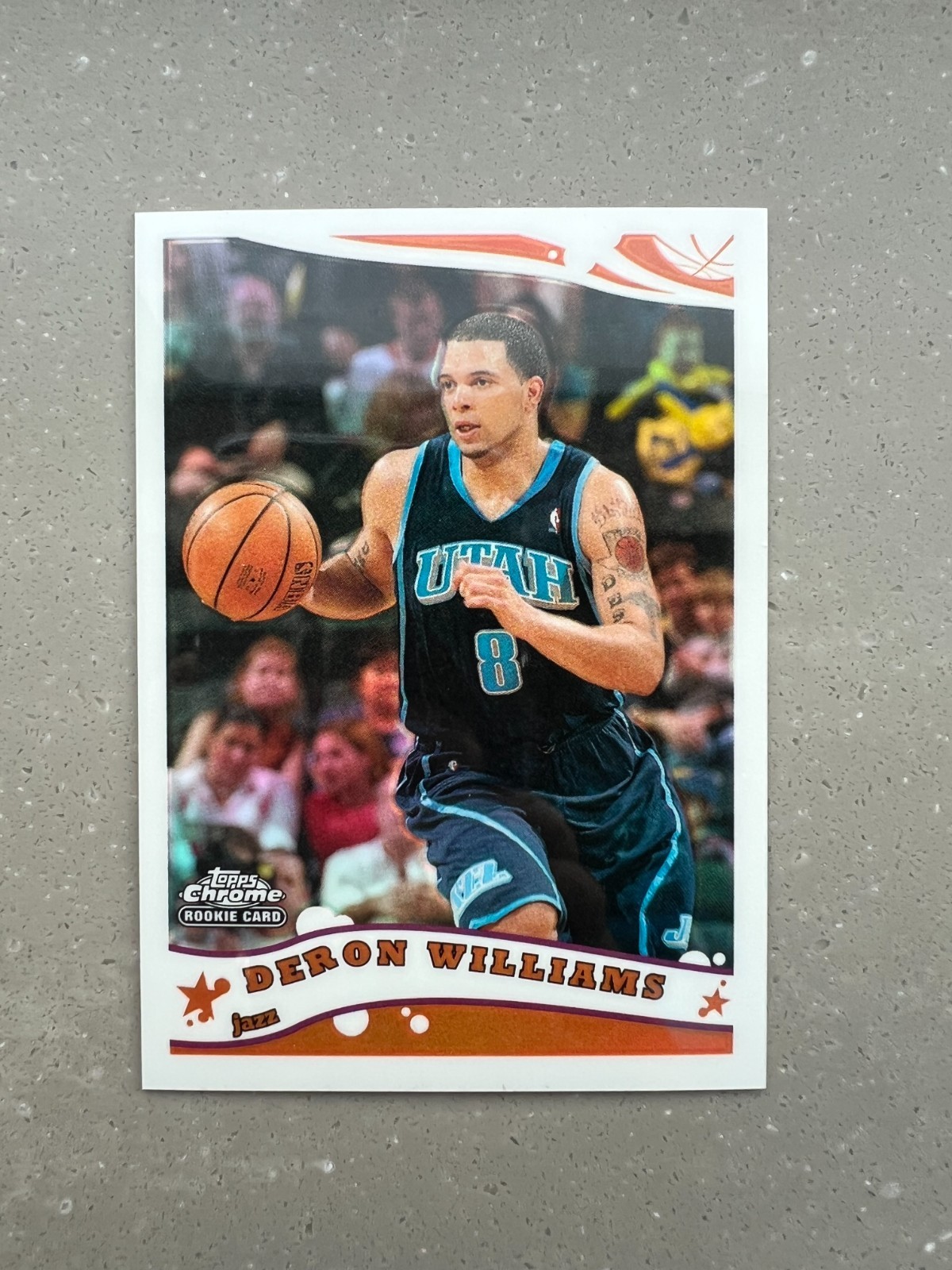 2005-06 Topps Chrome Deron Williams #200 Refractor 823 /999 Rookie RC Utah Jazz