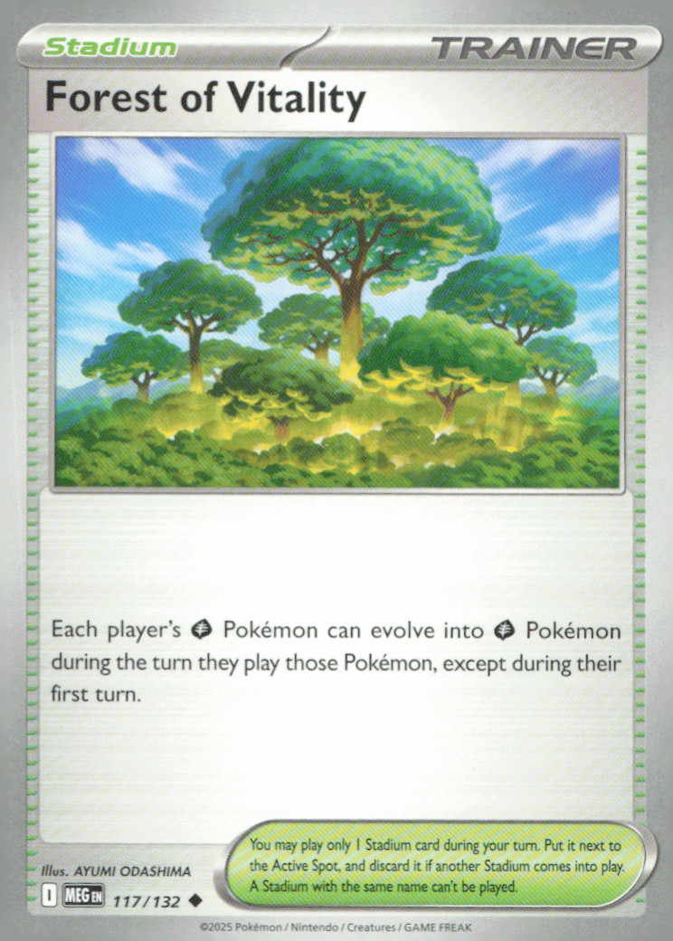 Forest of Vitality Uncommon ME01: Mega Evolution 117/132 NM