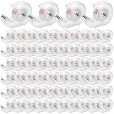 100 Pack Invisible Tape with Dispenser Bulk Tapes and 0.71 x 984 Inches