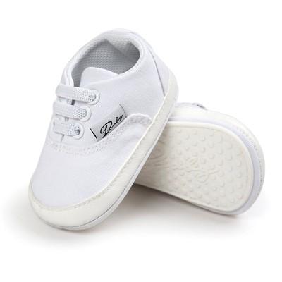 Baby Boys Girls Shoes Canvas Toddler Sneakers Anti-Slip Infant First Walkers ...