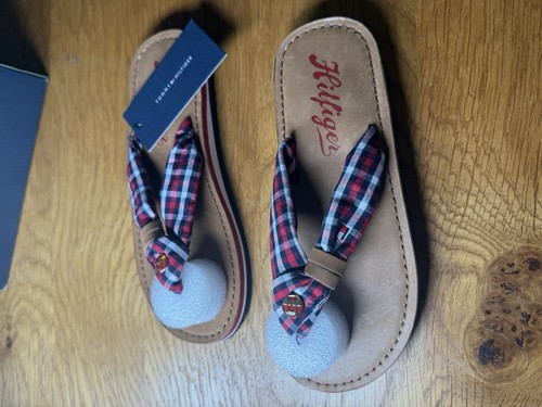 Tommy Hilfiger Flip Flop Girls Size 1 Eu 33 New Summer Sandals - Picture 4 of 6
