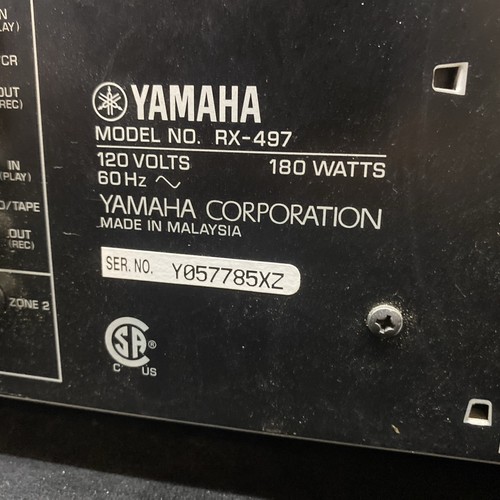 Yamaha RX-497 Stereo Receiver Working Good Shape No Remote - Picture 21 of 21