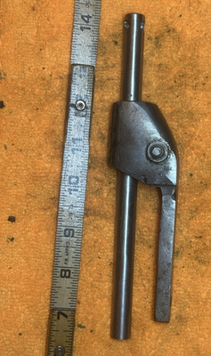 Tool Holder Attachment Assembly w/ Round Shank, Square Bit & Lever Arm