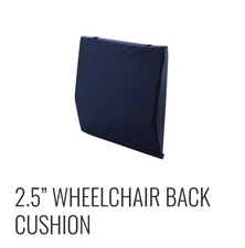 20"X 17"X 2.5" BACK Wheelchair Cushion NEW Sealed BOX, Black, Rhythm Healthcare