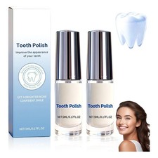 2PCS Tooth Paint, Tooth Polish,Instant White Tooth Paint,Natural Teeth