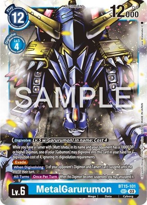 MetalGarurumon [BT15-101] - Near Mint Foil Digimon TCG