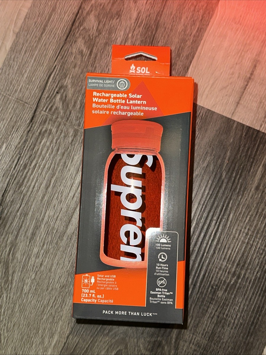 Supreme ®/SOL Water Bottle Lantern Red | FW 25 | Ships Same Day