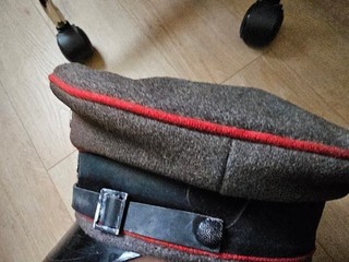 Very rare German Elite under officer Artillery visor cap 100% original ww2