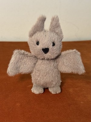 Jellycat Fluffy Bat BNWT Tiny Nocturne Baby Grey Bat 12cm Extremely Rare Retired