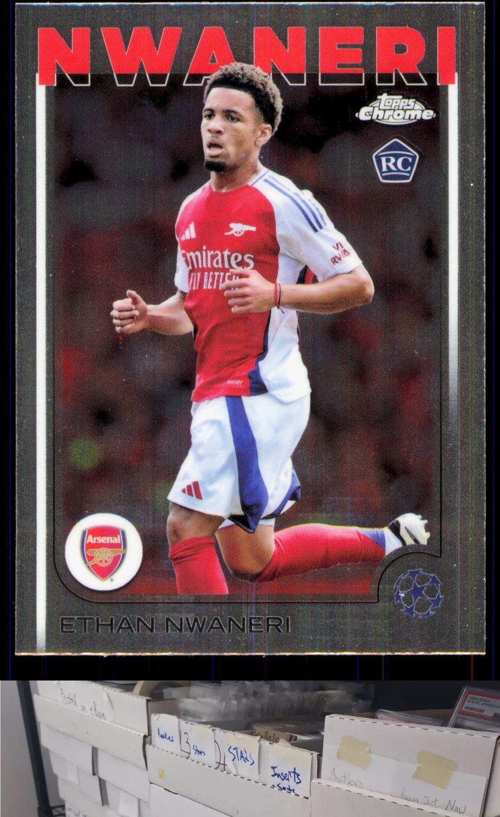 2024-25 Topps Chrome UEFA Club Competitions #158 Ethan Nwaneri - JL