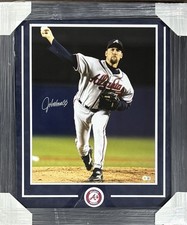Atlanta Braves John Smoltz Signed Framed 16x20 JSA COA