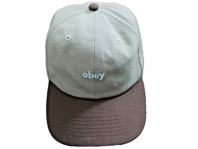 OBEY LOWERCASE 6 PANEL TWO-TONE SNAPBACK ADJUSTABLE BASEBALL CAP HAT NICE COLORS