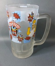 The Simpsons 1998 1 Pint Frosted Beer Mug Tankard - Get Duffed