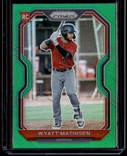 2021 Panini Prizm #84 Wyatt Mathisen Green Prizm