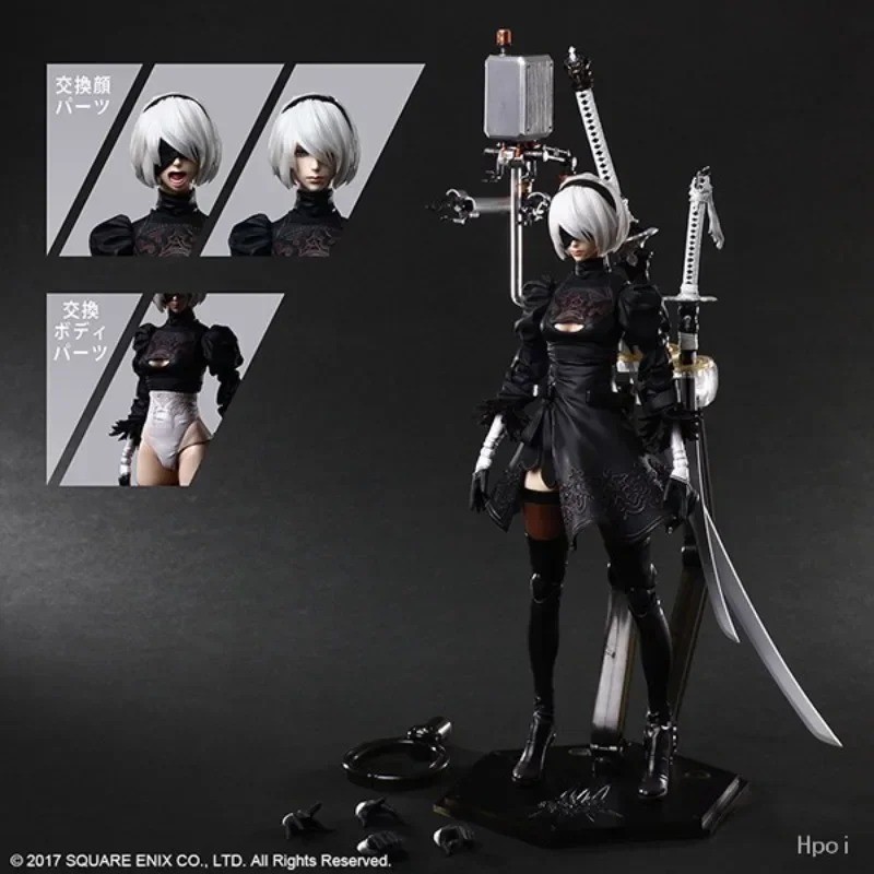 Figurine NieR Automata 2B 26cm pour exposition vitrine et gaming