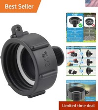 250 Gallon IBC Water tote Hose Adapter, Food Grade IBC Drain Adapter,Water Ho...