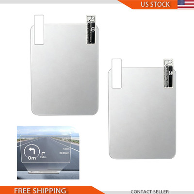 2 PCS White Universal Windshield Reflective Film Cars, High Clarity Anti-glare