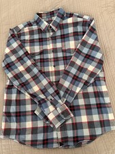 UNTUCKit Shirt Mens XL Blue Plaid Flannel But...
