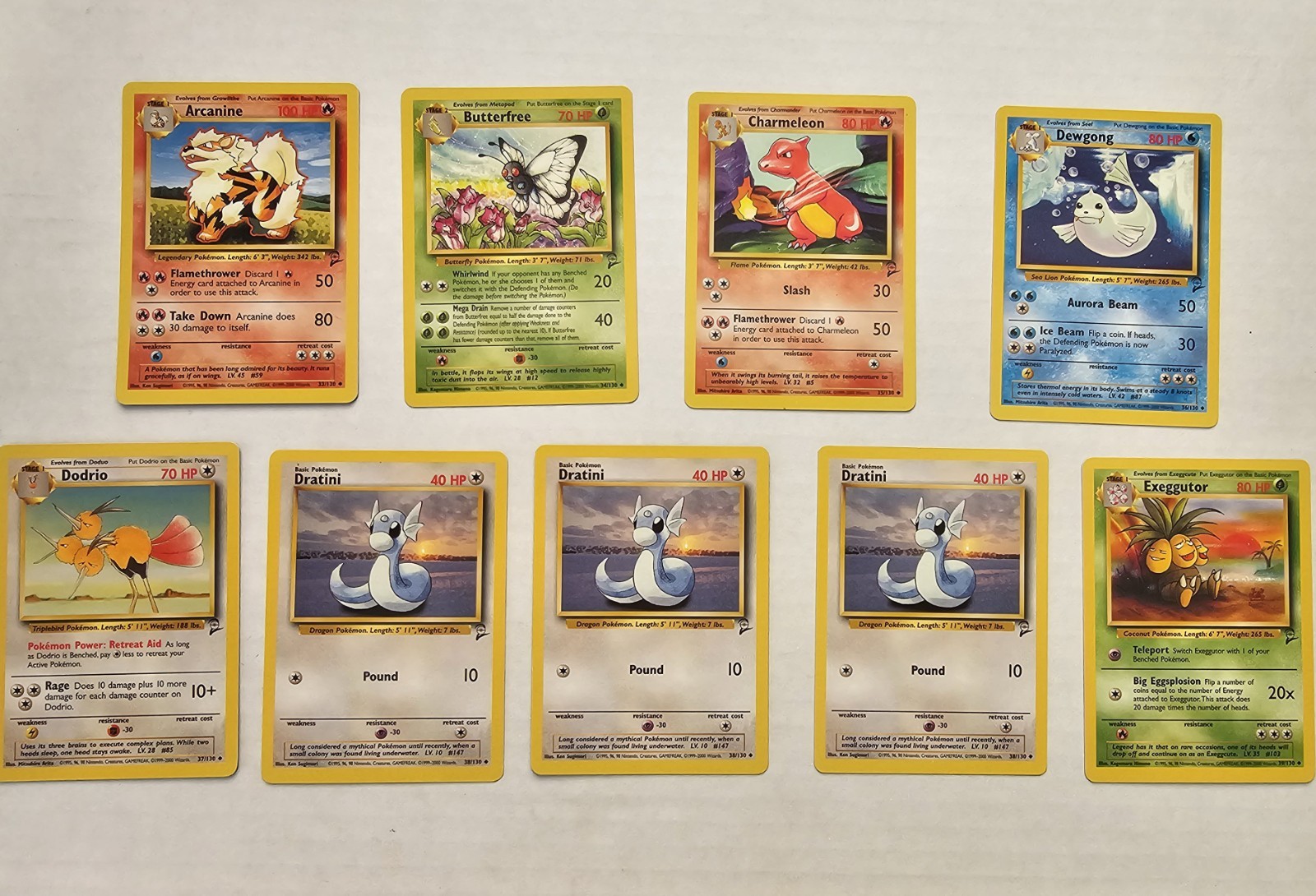 Pokemon Mixed lot- Uncommon WotC - 39 Card Lot LP