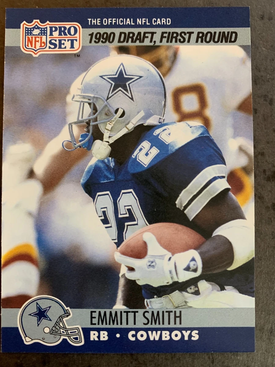 Emmitt Smith Dallas Cowboys Football Pro Set Sports Trading Cards