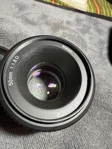 Nikon AF Nikkor 50mm f/1.8 D Prime Lens - Complete with Caps & Jessop UV Filter