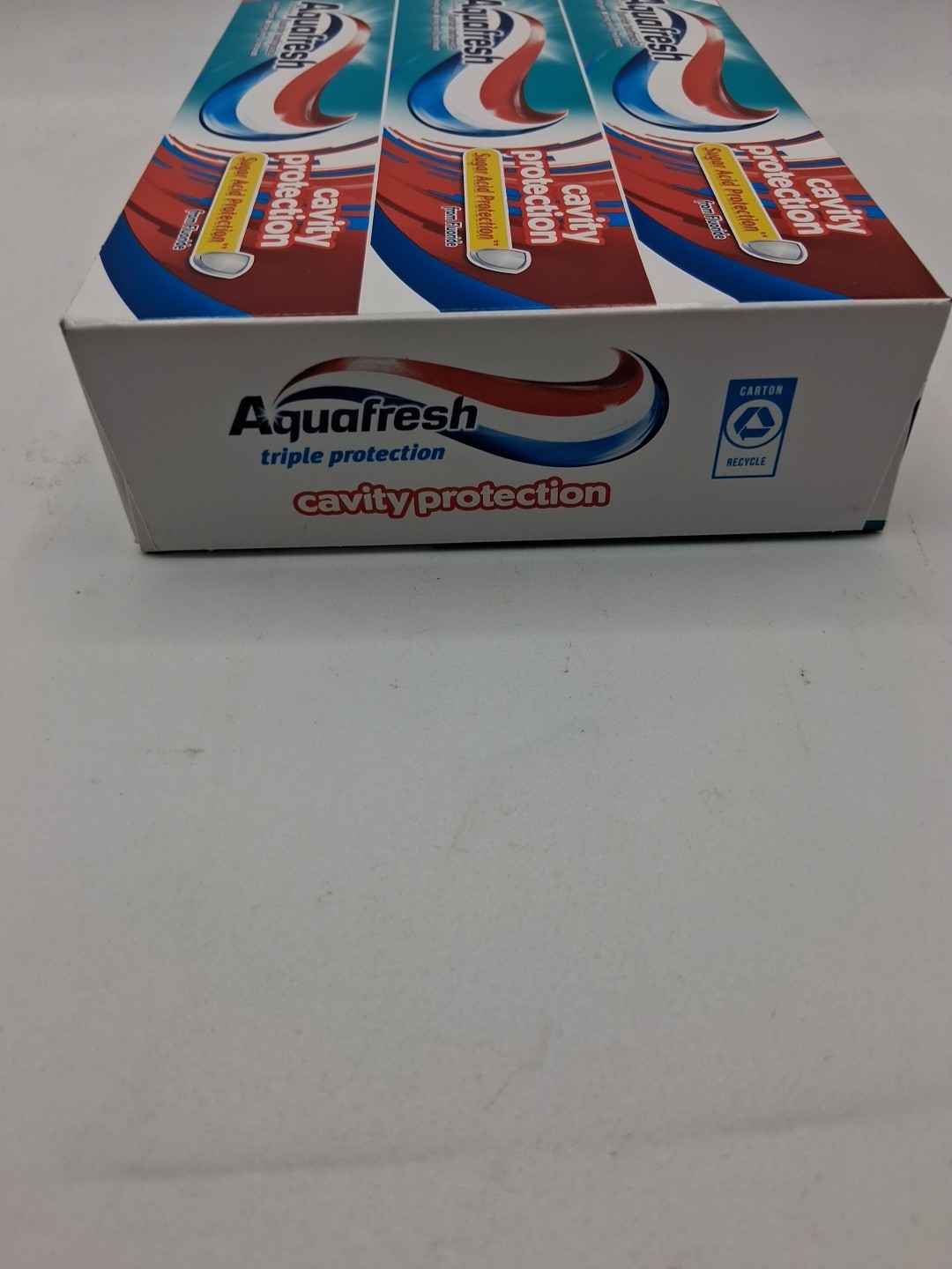 2x Aqua Fresh Cool Mint Fluoride  Toothpaste Cavity Protection (Total 6 Tubes...