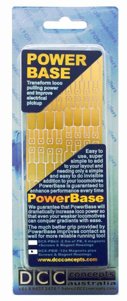 DCC Concepts DCX-PBEX Powerbase OO Gauge Magnet Mounting Etches (35pcs)