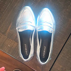 Lane Bryant Women’s Silver Metallic Slip-On Loafer Flats Faux Leather US 9 A — photo 1