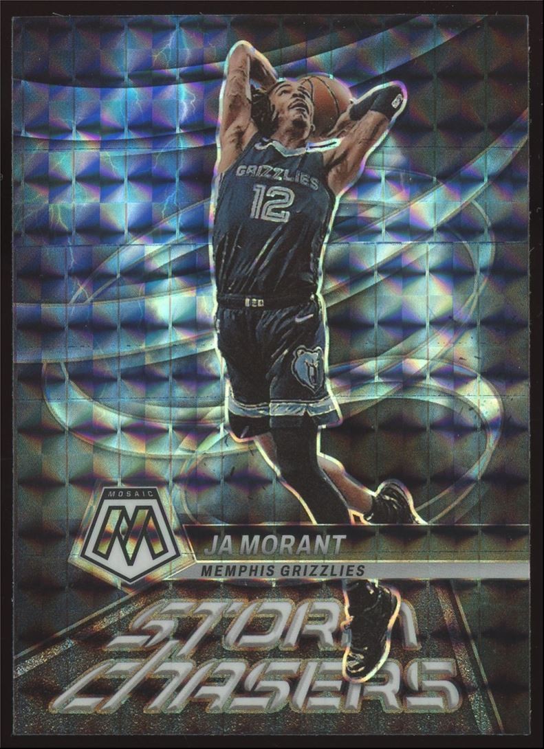 Ja Morant #4 2022-23 Panini Mosaic Storm Chasers Grizzlies Card NBA Case Hit SP