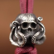 EDC Brass Animal Octopus Paracord Knife Beads Lanyard Animal DIY Pendant Charm