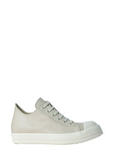 RICK OWENS Temple $1060 Milky White Low Sneakers New & Authentic
