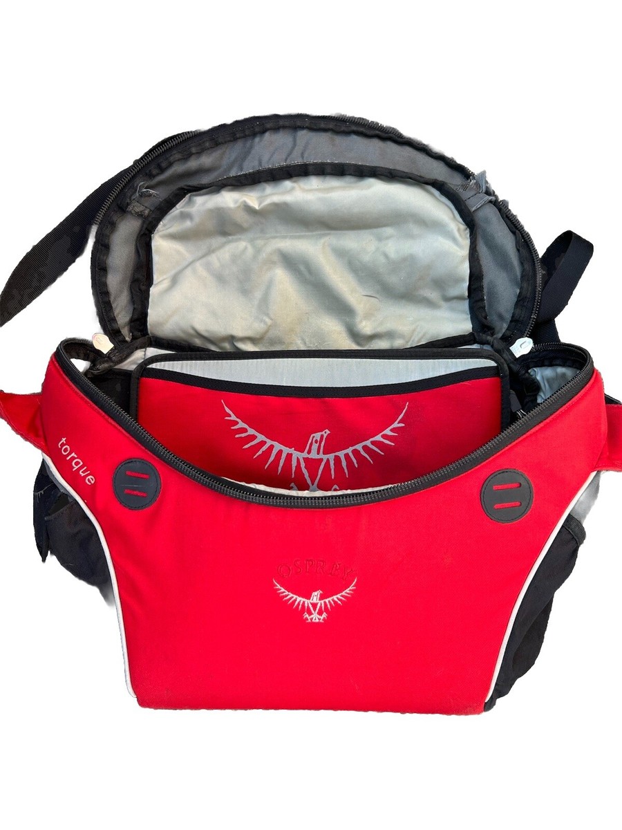 OSPREY Torque Red Black Zip Crossbody/Messenger/Laptop Shoulder