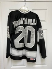 Luc Robitaille + Multi Signed Los Angeles Kings CCM Authentic Jersey Size L