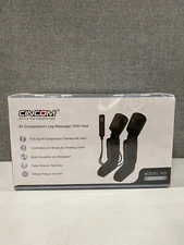 Cincom CM-078A Black Gray Air Compression Leg Massager With Heat