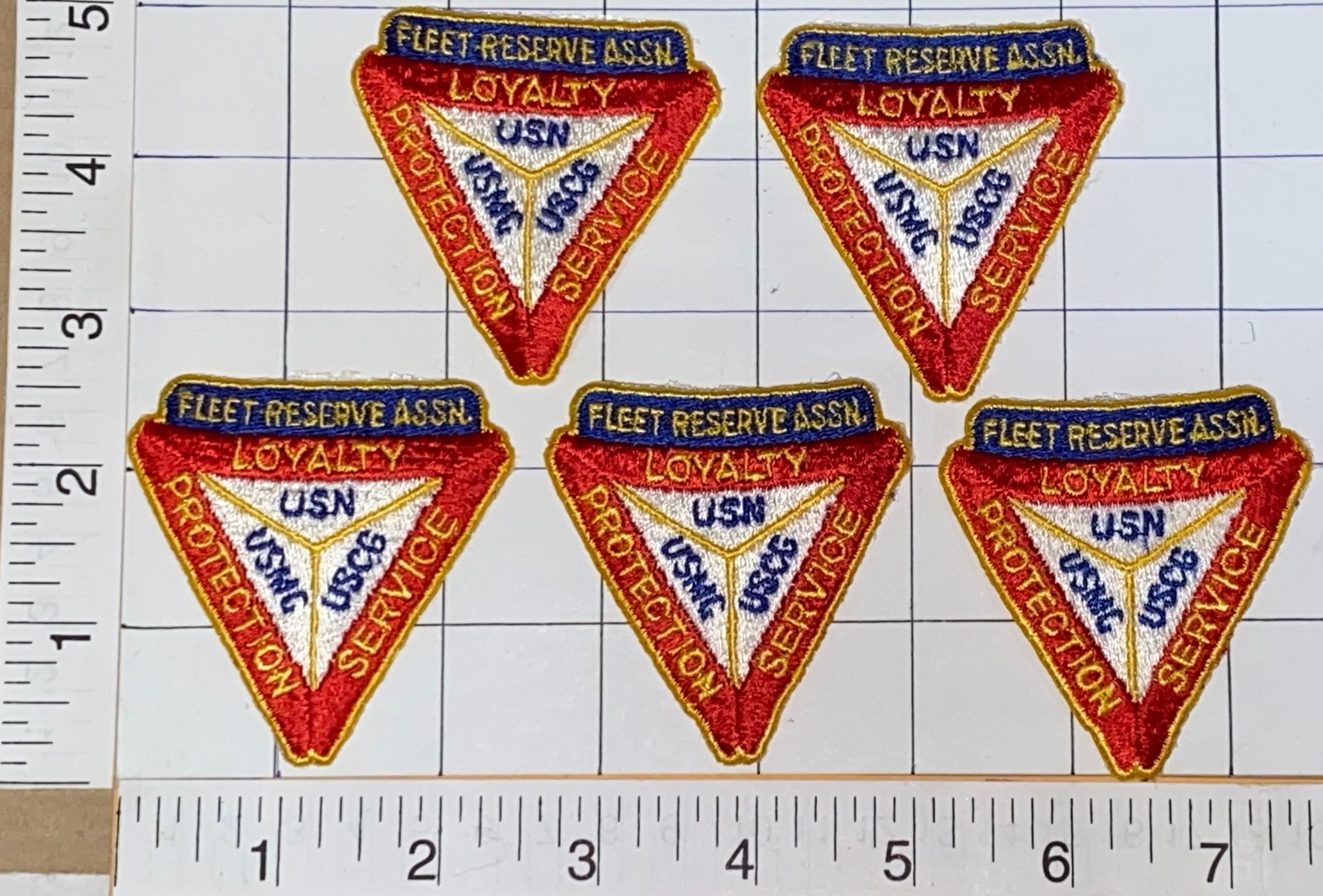 5 FLEET RESERVE ASSOCIATION US NAVY MARINE COAST GUARD CREST PATCH LOT