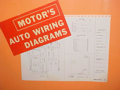 1965 FORD MUSTANG GT CONVERTIBLE HARDTOP FASTBACK COUPE PACE CAR WIRING